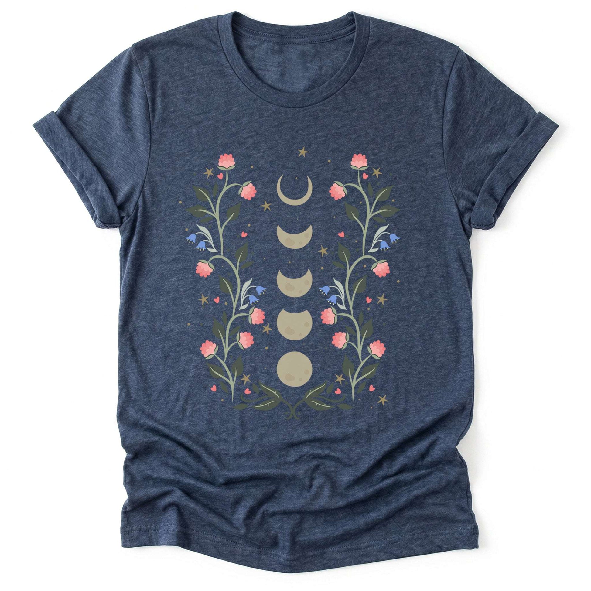 Floral Moon Phases Classic T-Shirt