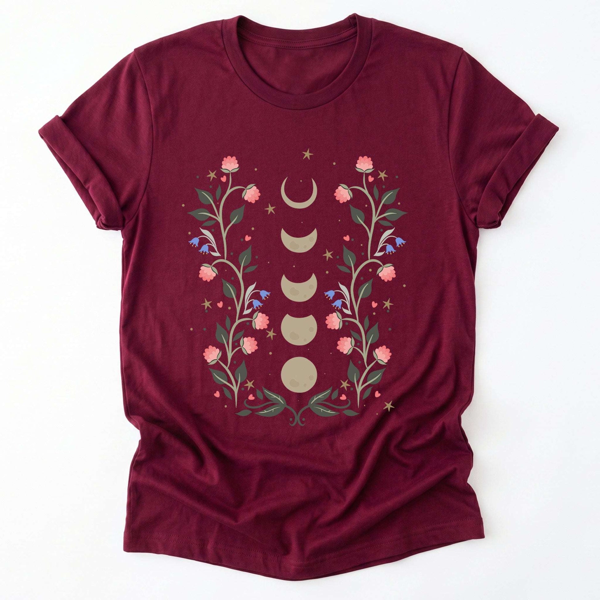 Floral Moon Phases Classic T-Shirt