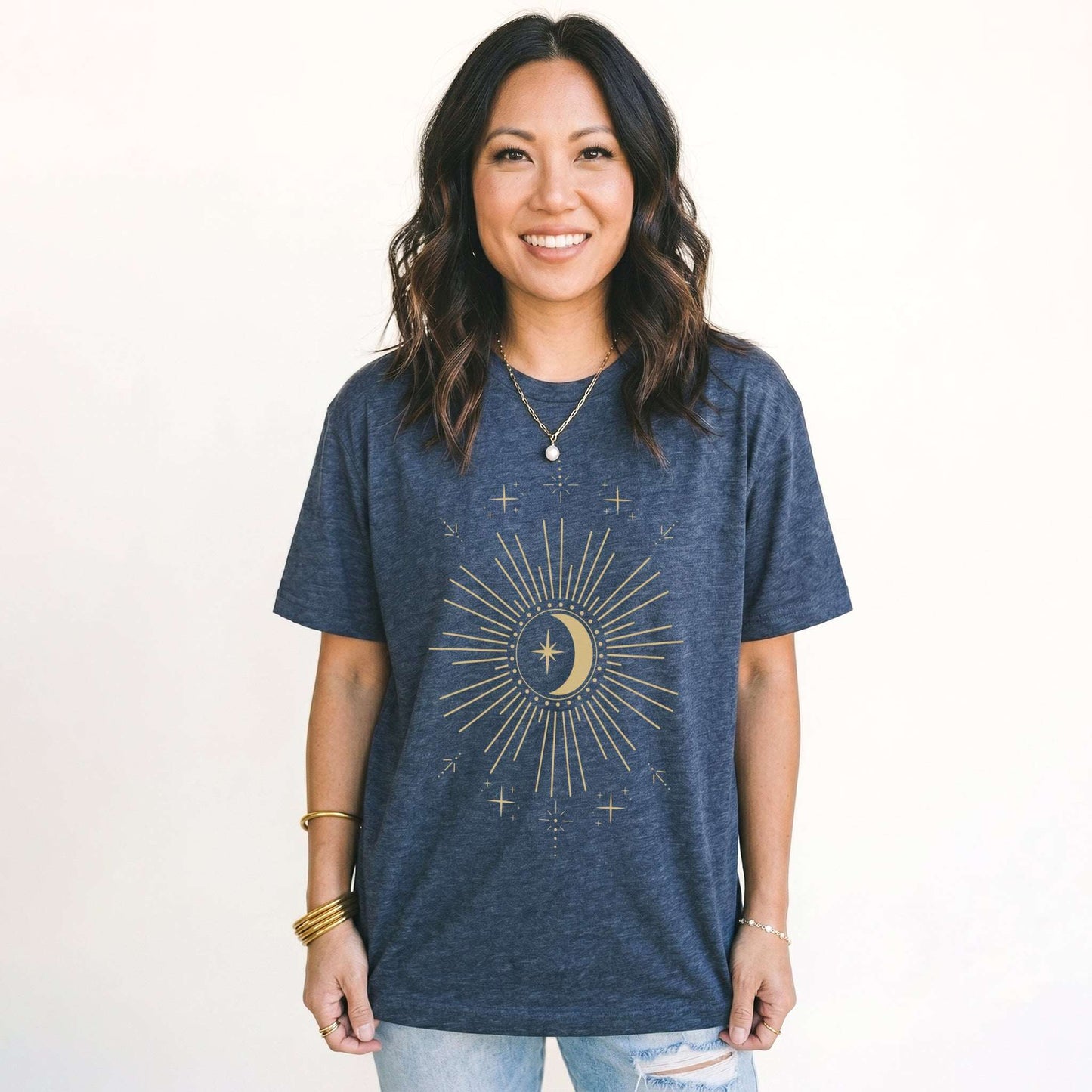 Night Sky Moon & Stars Classic T-Shirt
