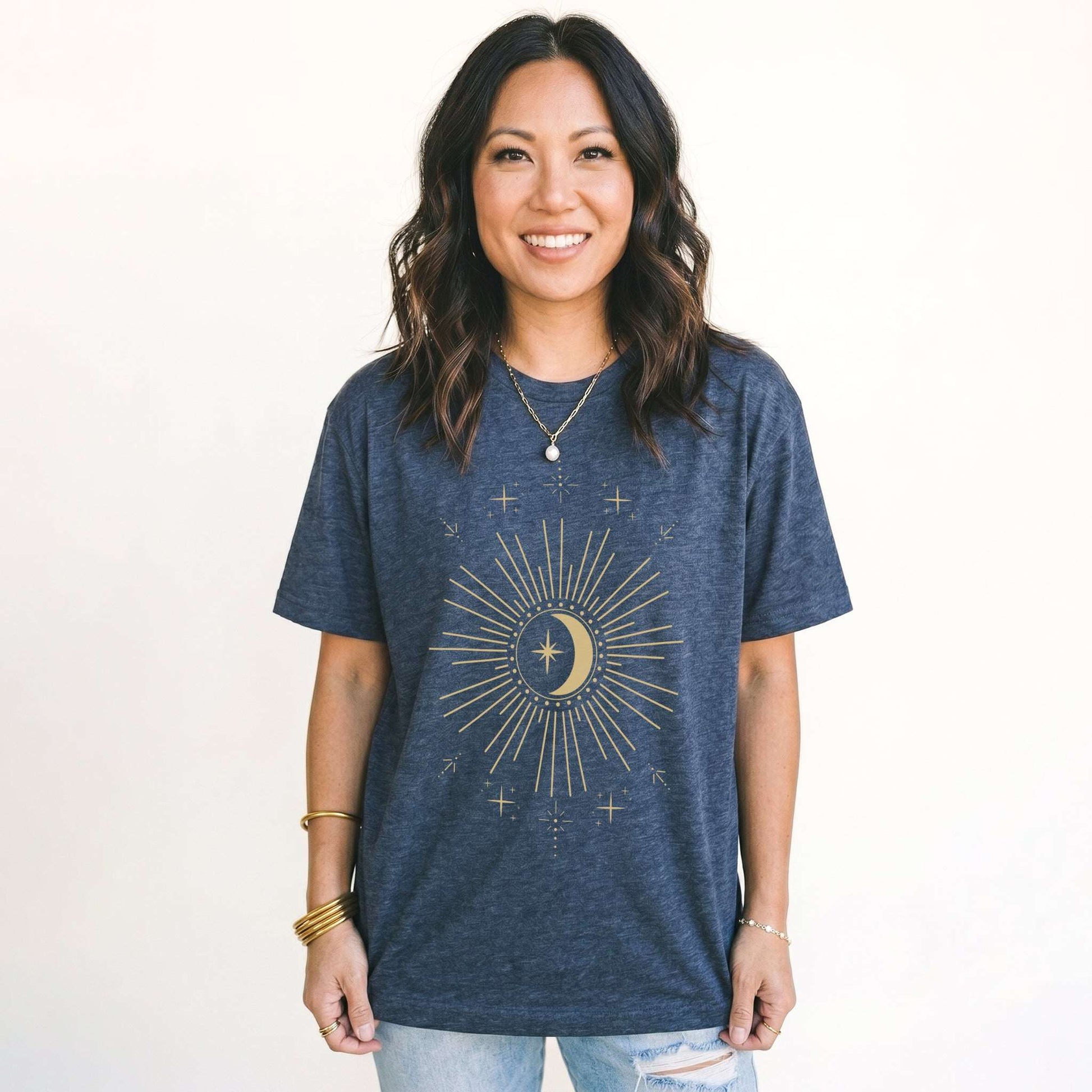 Night Sky Moon & Stars Classic T-Shirt