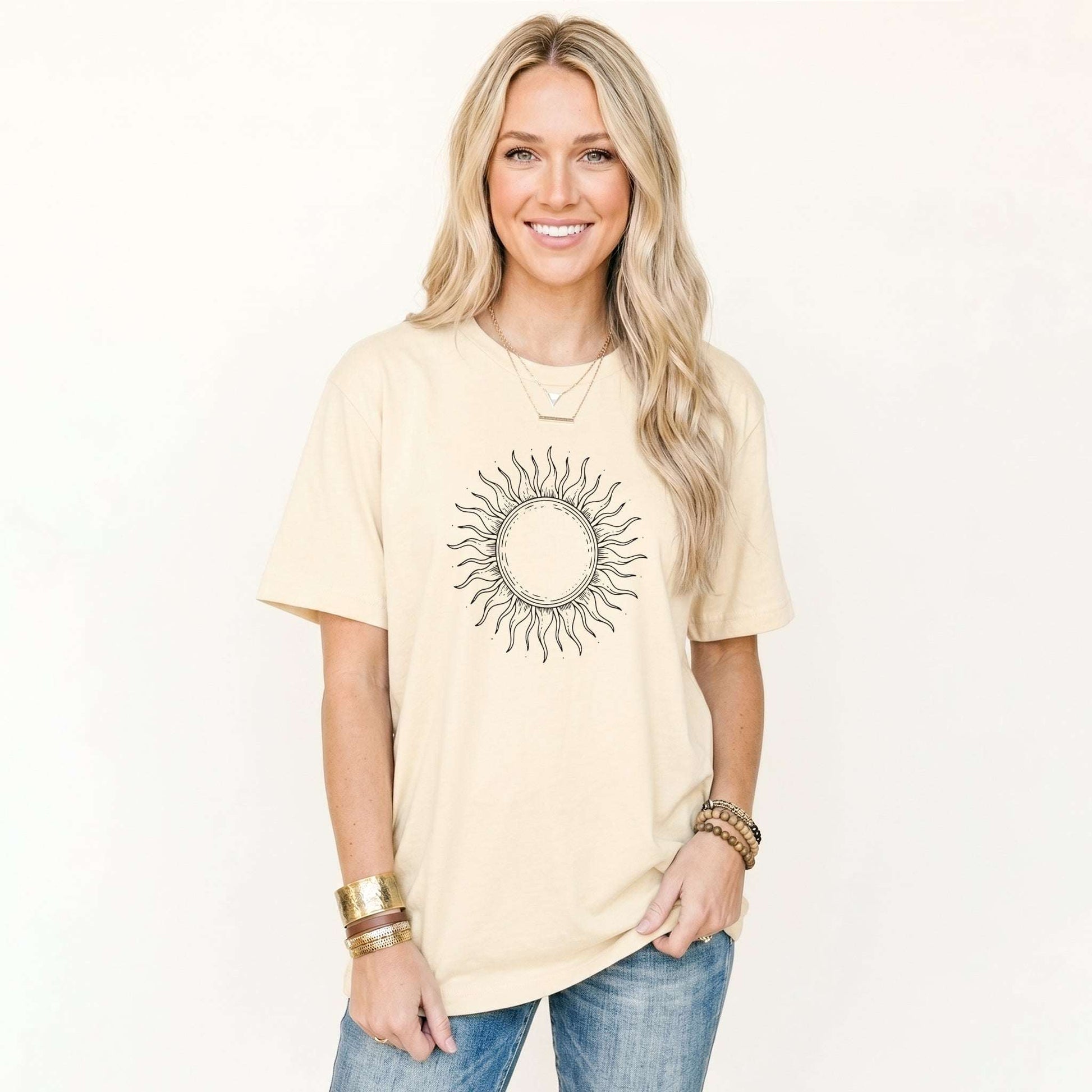 Line Art Sun Classic T-Shirt