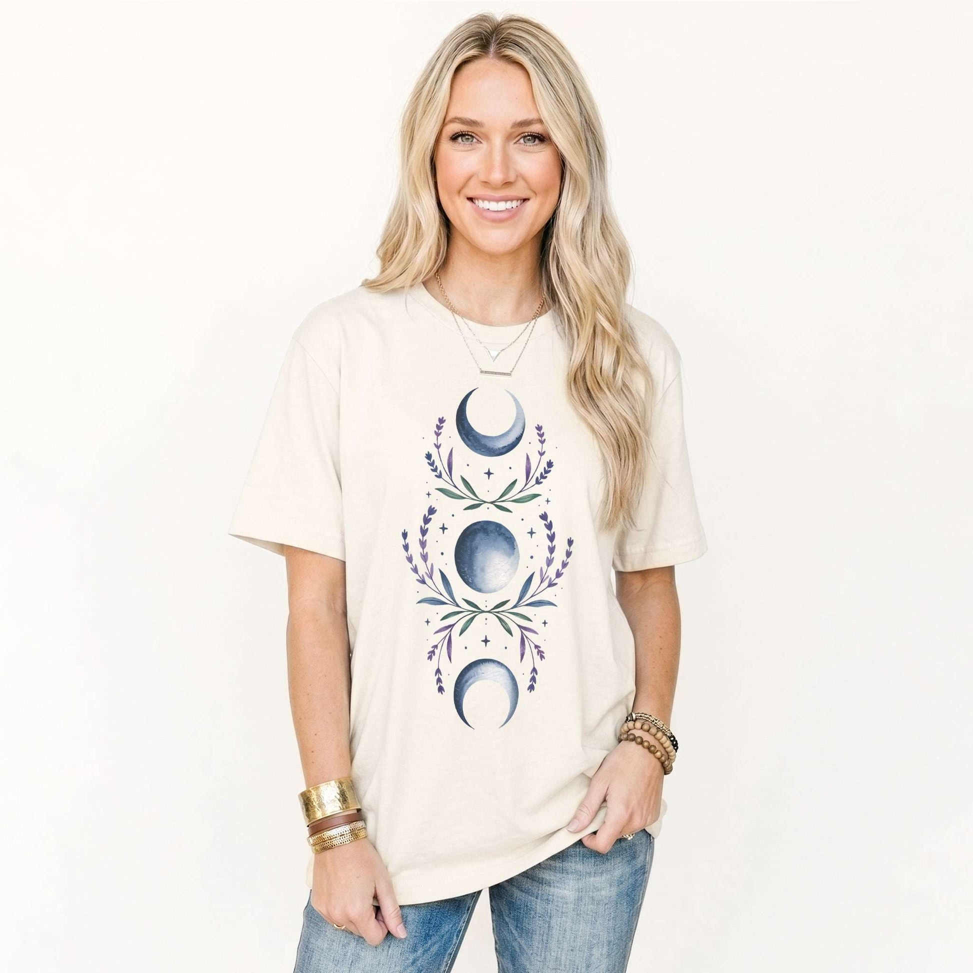 Moon Phases Lavender Classic T-Shirt
