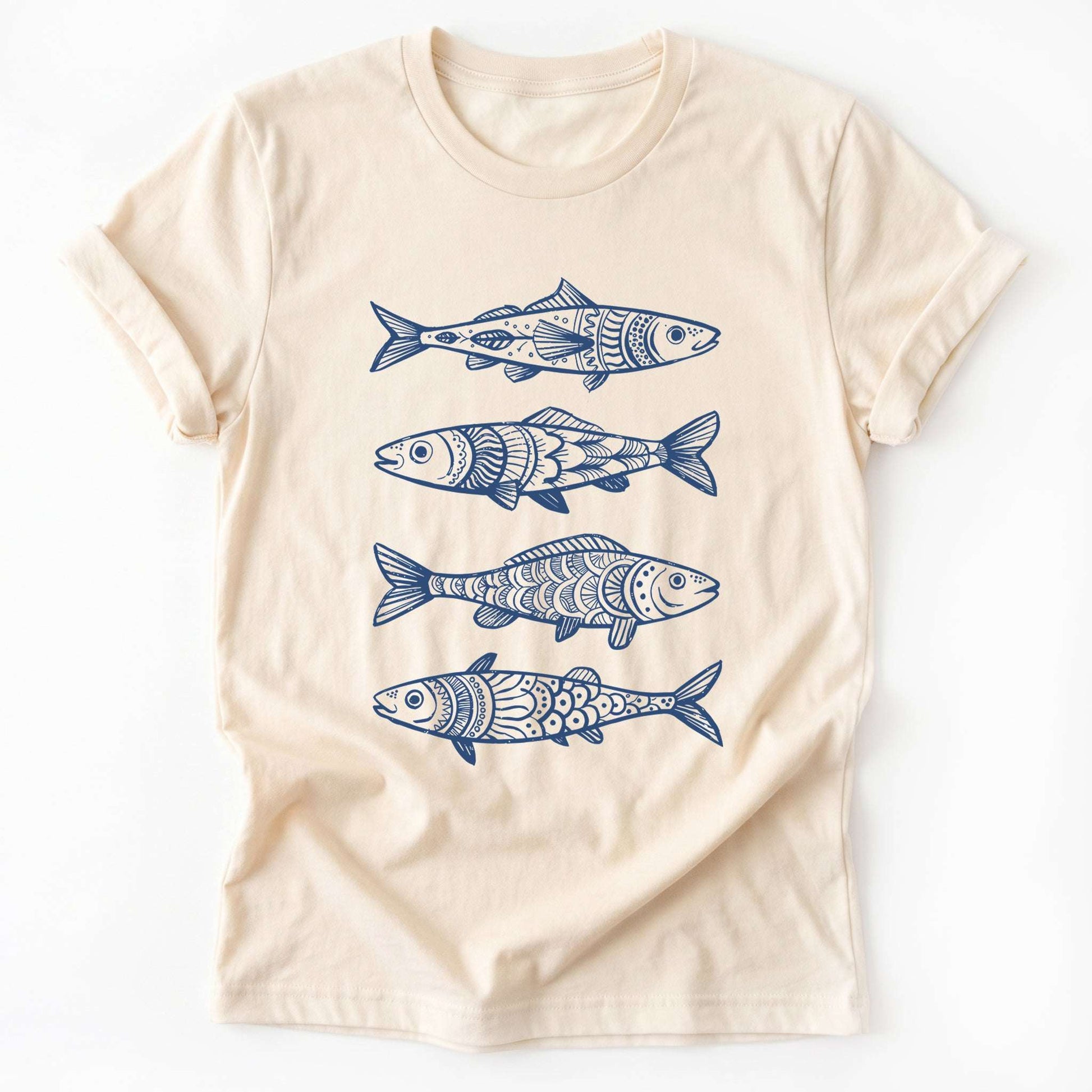 Boho Fish Pattern Classic T-Shirt