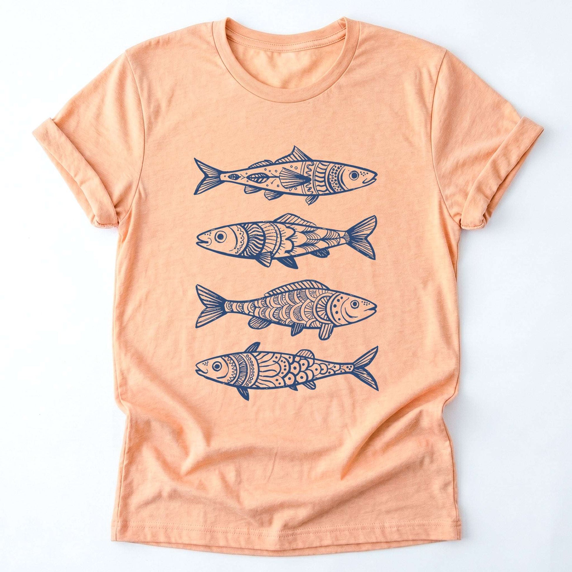 Boho Fish Pattern Classic T-Shirt