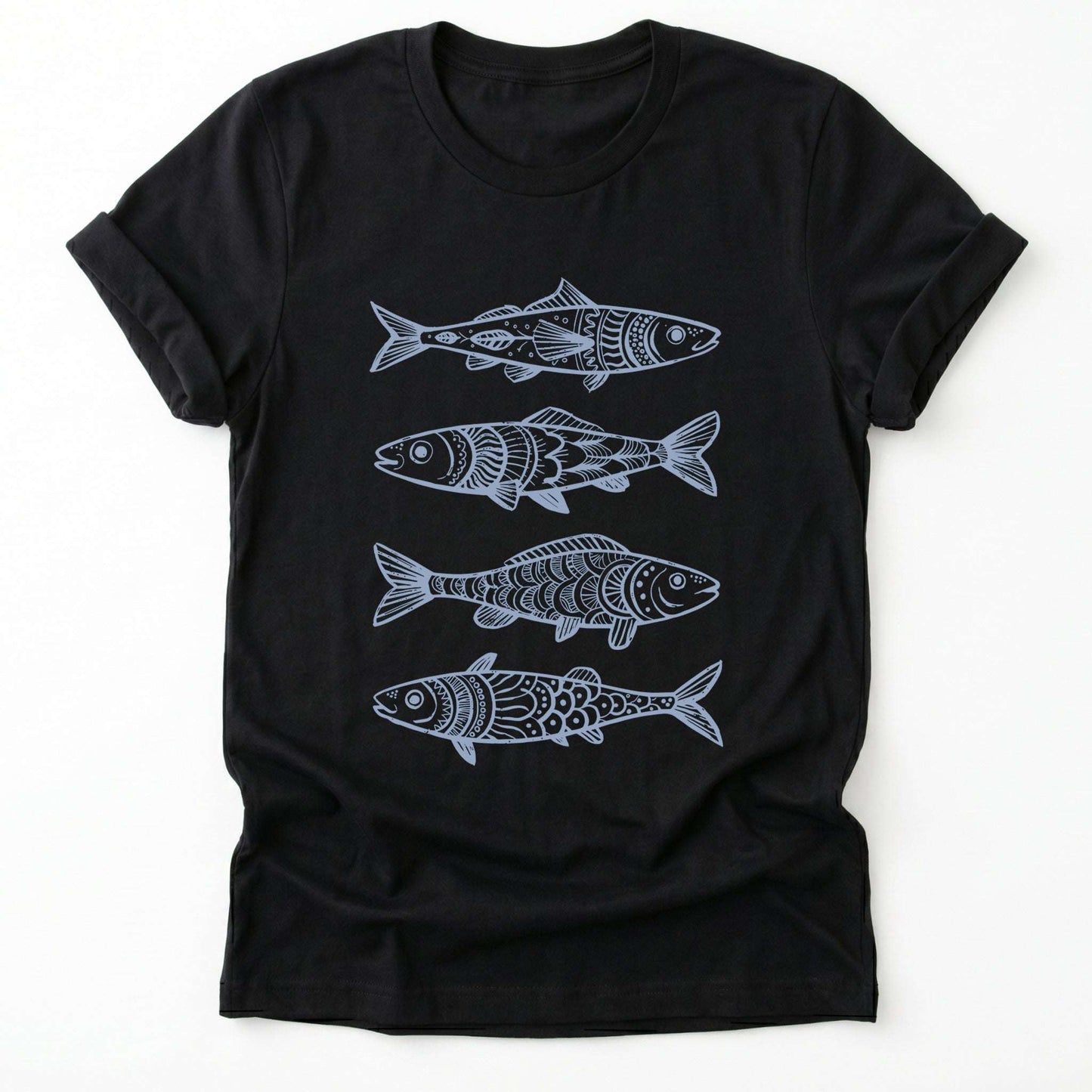 Boho Fish Pattern Classic T-Shirt