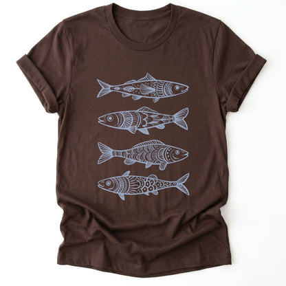 Boho Fish Pattern Classic T-Shirt