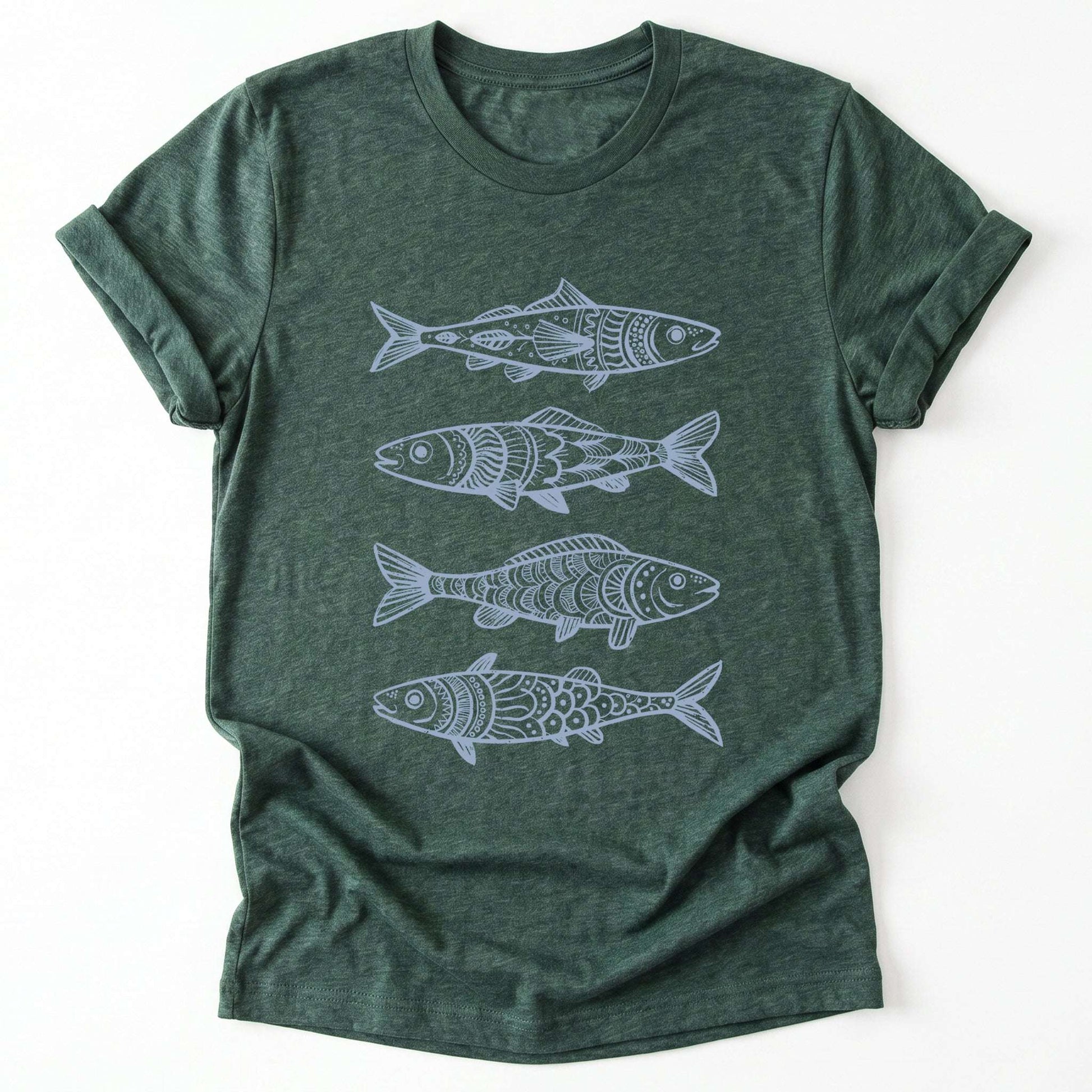 Boho Fish Pattern Classic T-Shirt