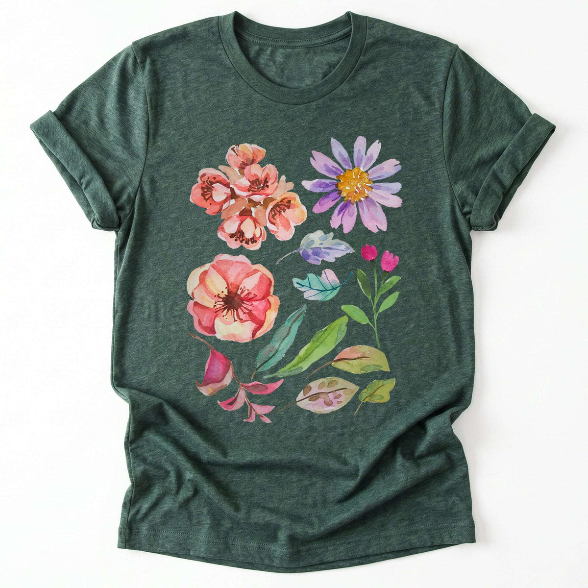 Watercolor Floral Classic T-Shirt