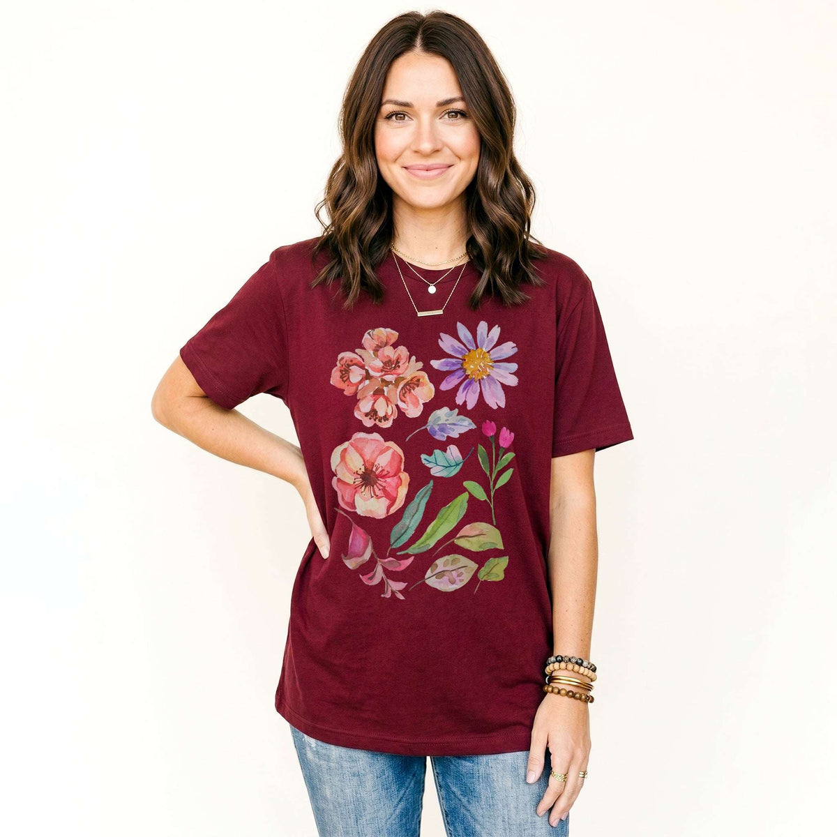 Watercolor Floral Classic T-Shirt