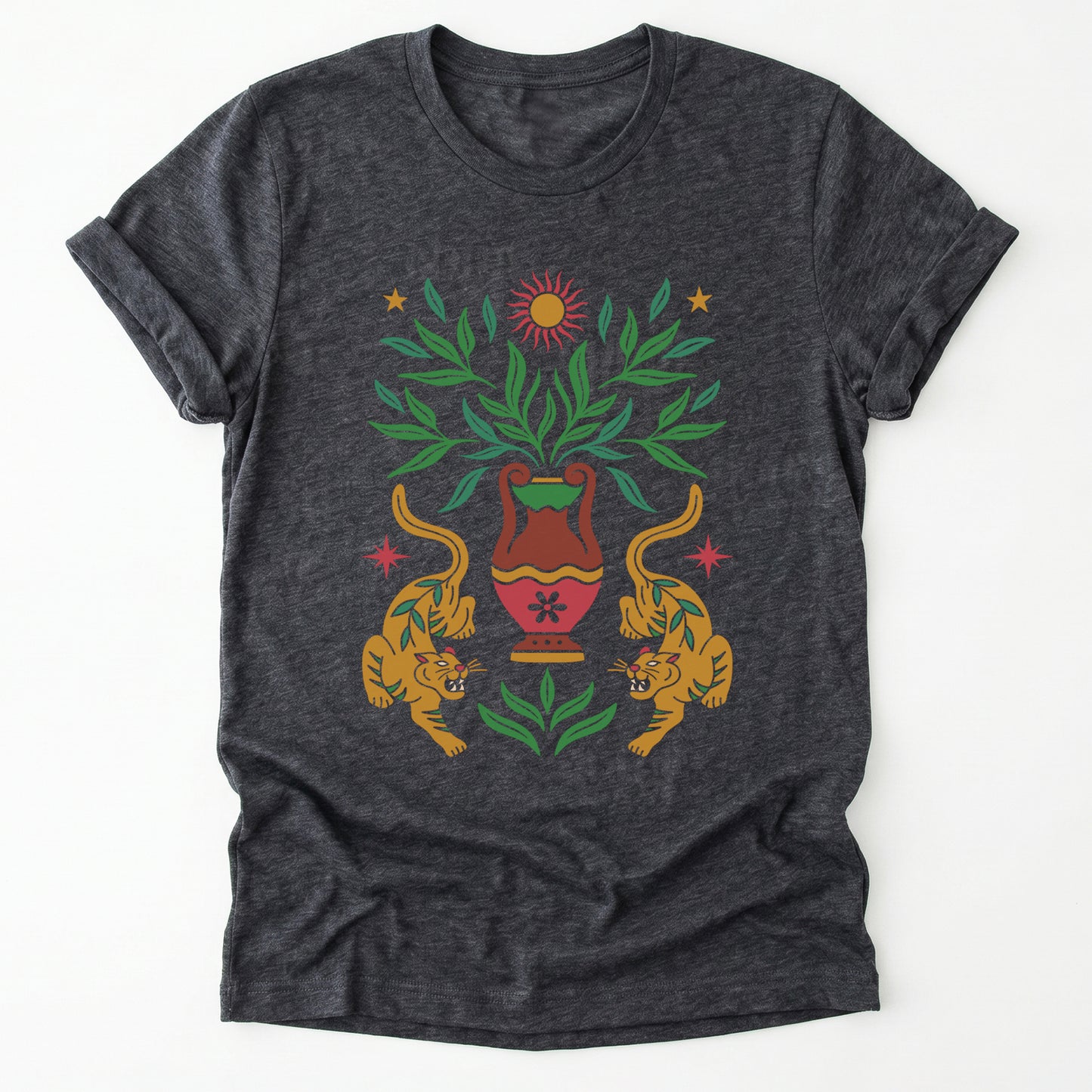 Boho Tiger Sun Classic T-Shirt