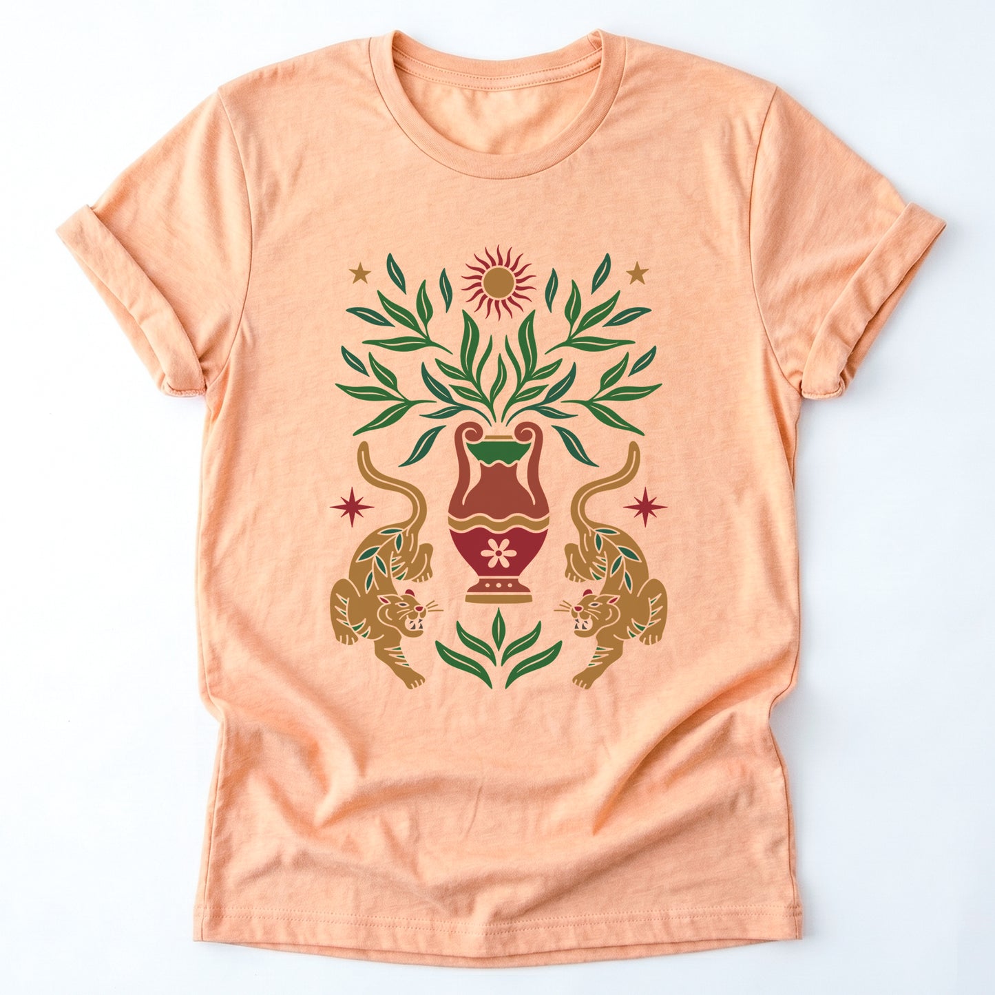 Boho Tiger Sun Classic T-Shirt
