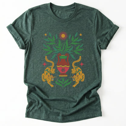 Boho Tiger Sun Classic T-Shirt