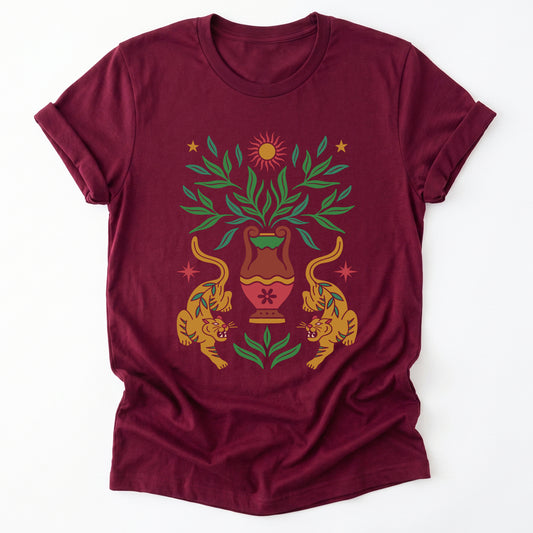 Boho Tiger Sun Classic T-Shirt