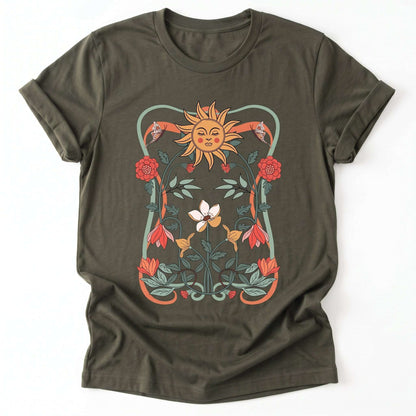 Art Nouveau Mystic Classic T-Shirt - Army