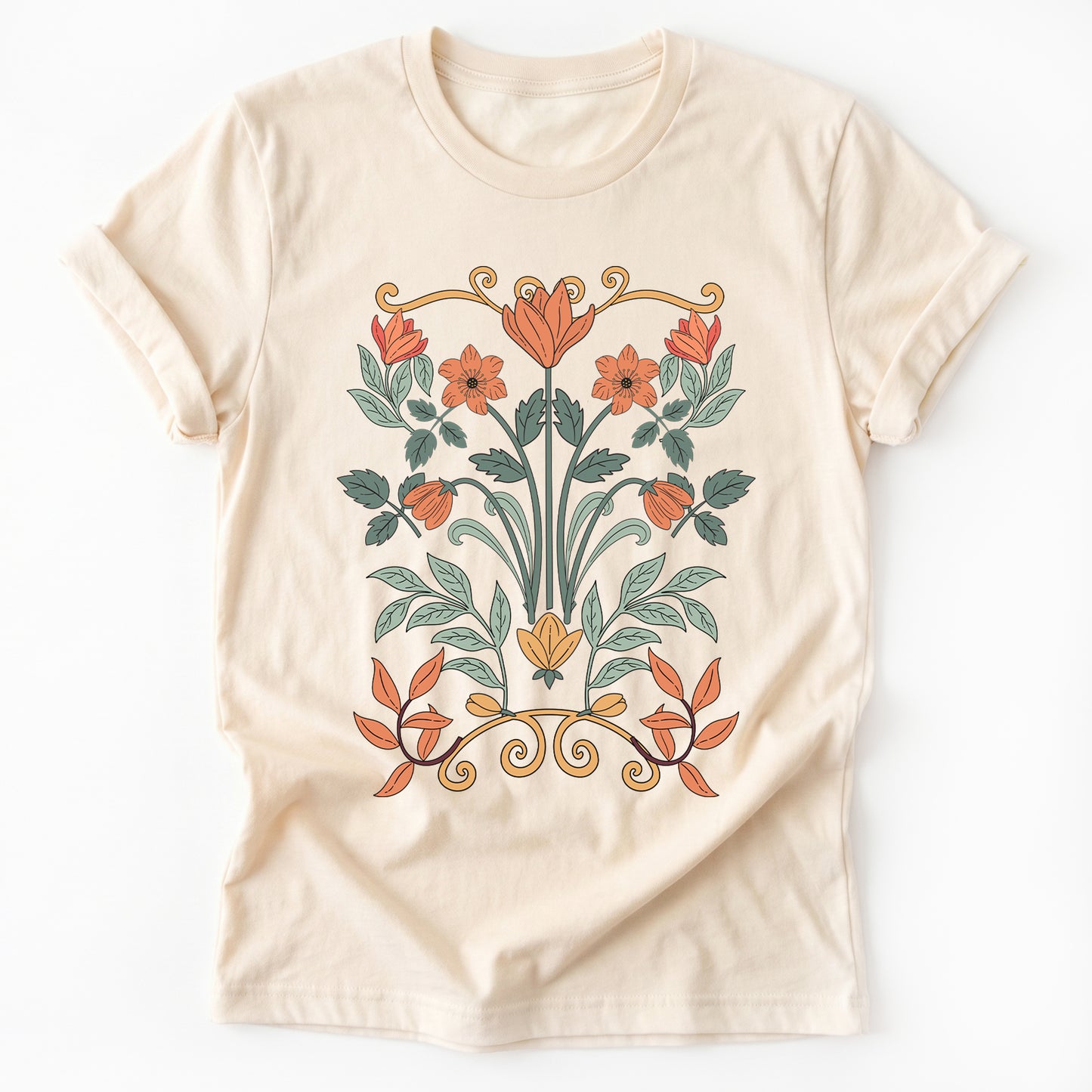 Floral Art Nouveau Classic T-Shirt
