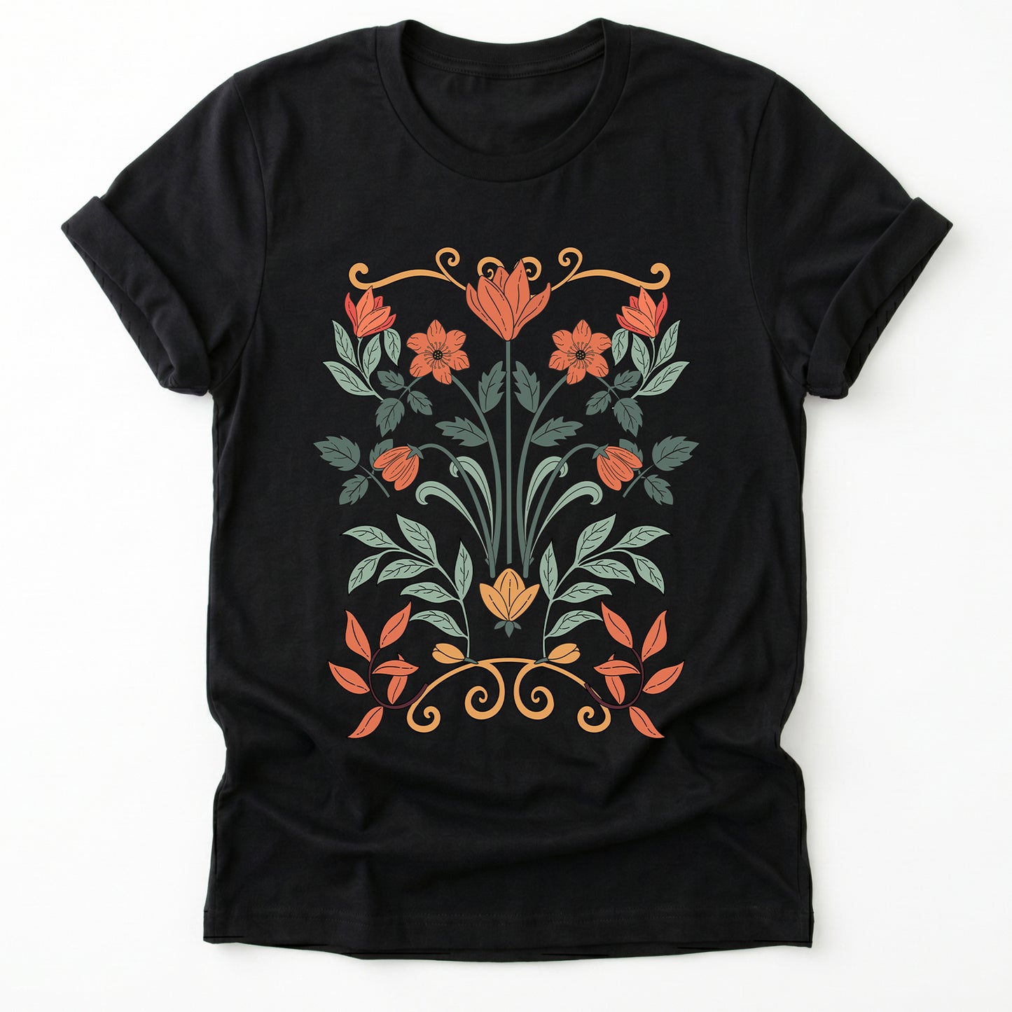 Floral Art Nouveau Classic T-Shirt