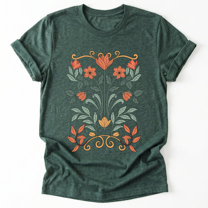 Floral Art Nouveau Classic T-Shirt