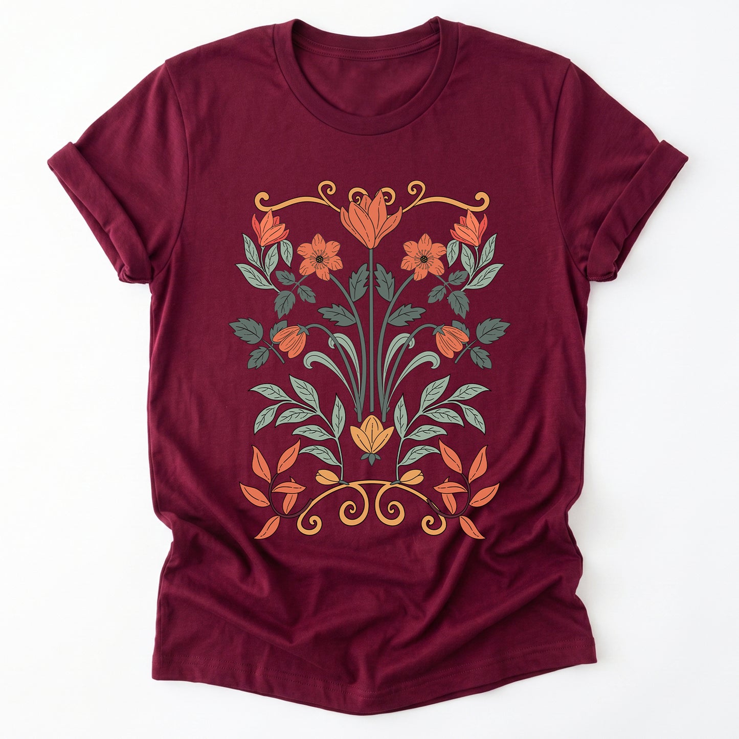 Floral Art Nouveau Classic T-Shirt