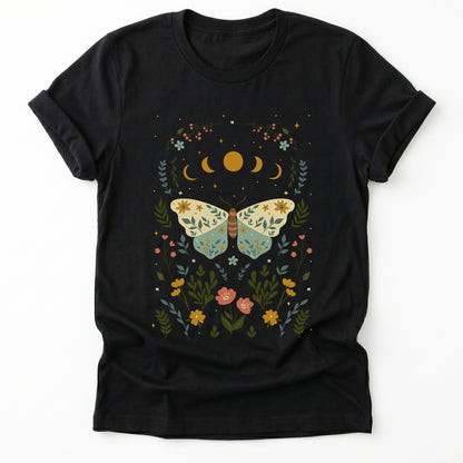 Boho Floral Butterfly Classic T-Shirt