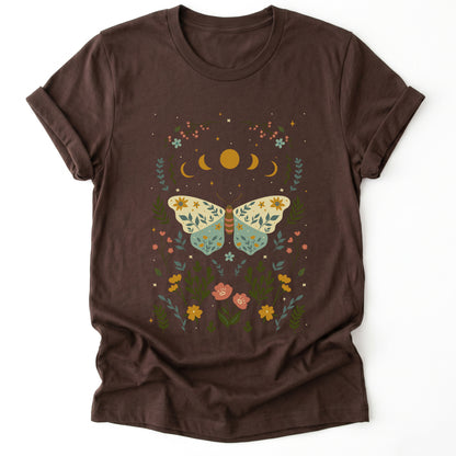 Boho Floral Butterfly Classic T-Shirt