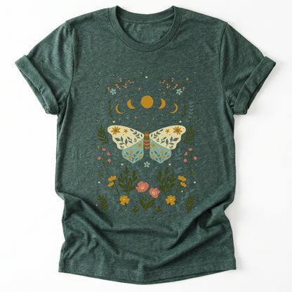Boho Floral Butterfly Classic T-Shirt