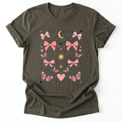 Coquette Fairycore Classic T-Shirt - Army