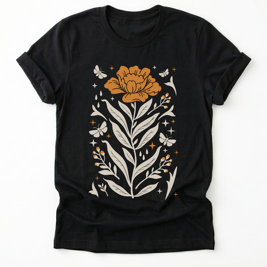 Boho Mystical Wildflowers Classic T-Shirt