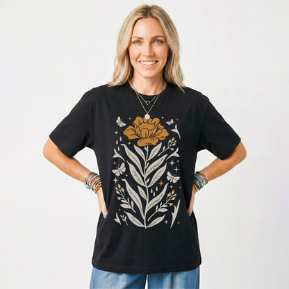 Boho Mystical Wildflowers Classic T-Shirt