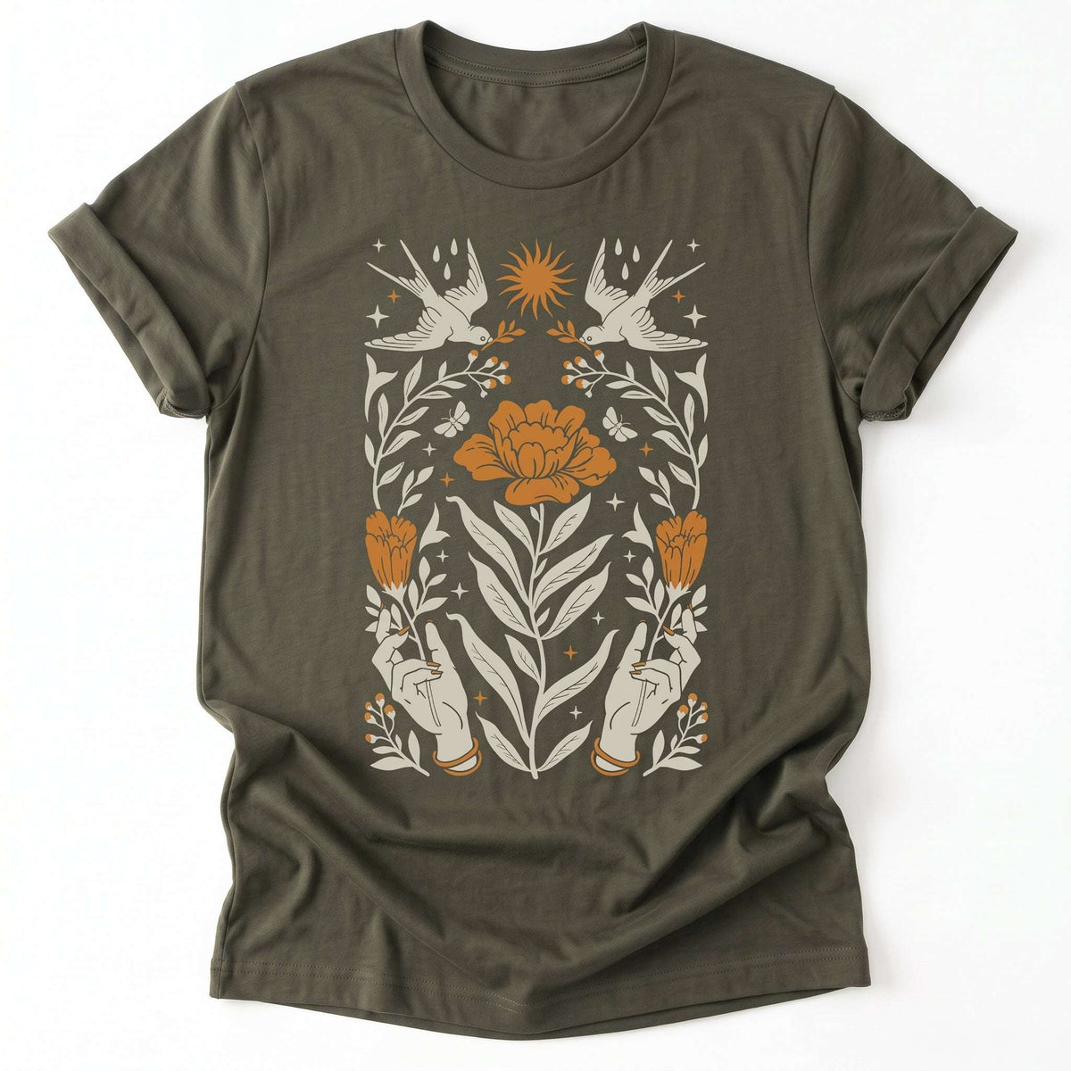 Boho Mystic Classic T-Shirt - Army