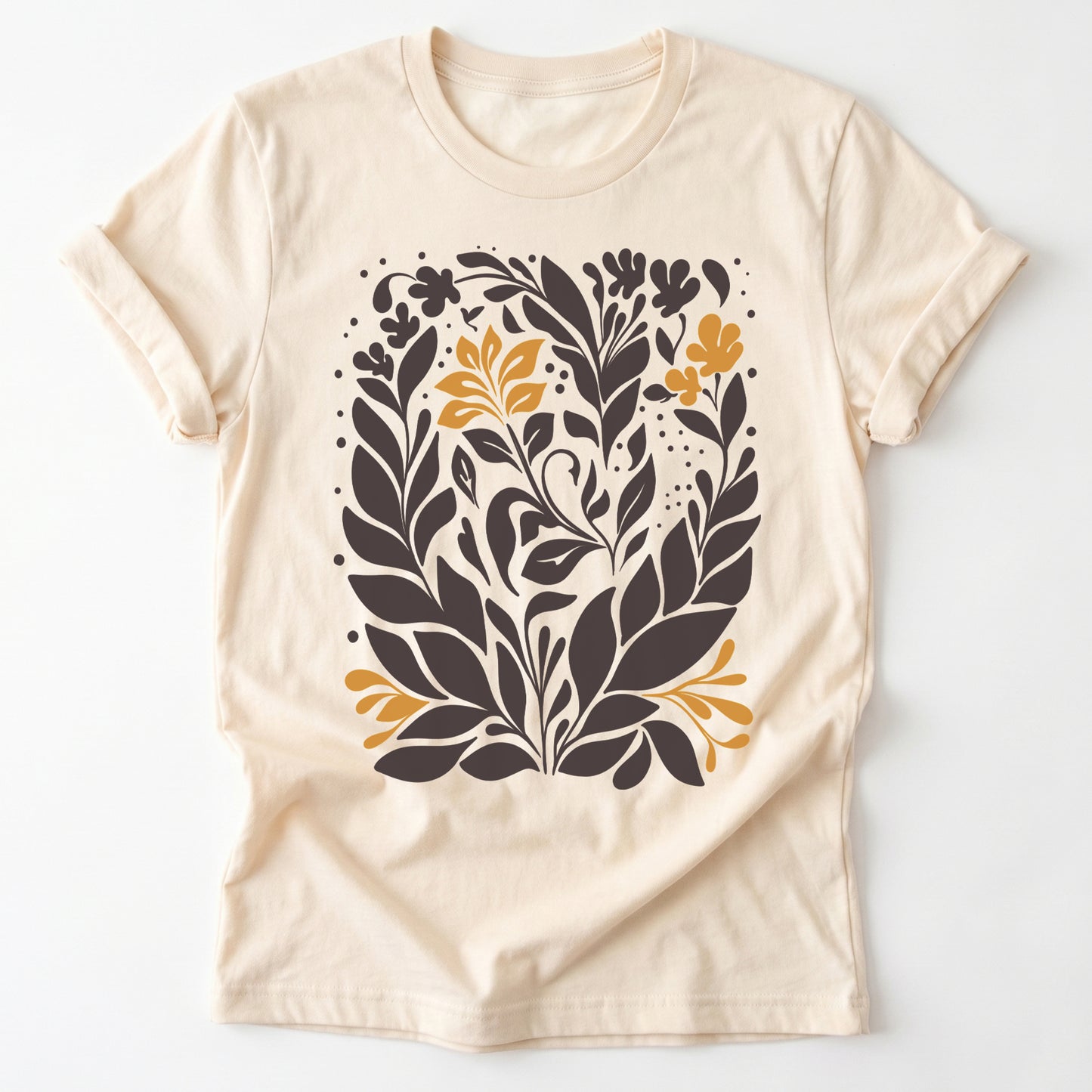 Boho Folk Floral Classic T-Shirt