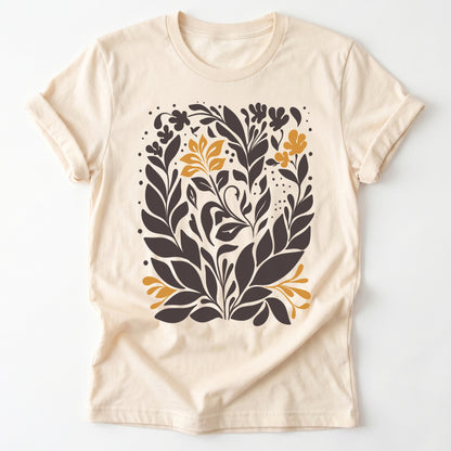Boho Folk Floral Classic T-Shirt