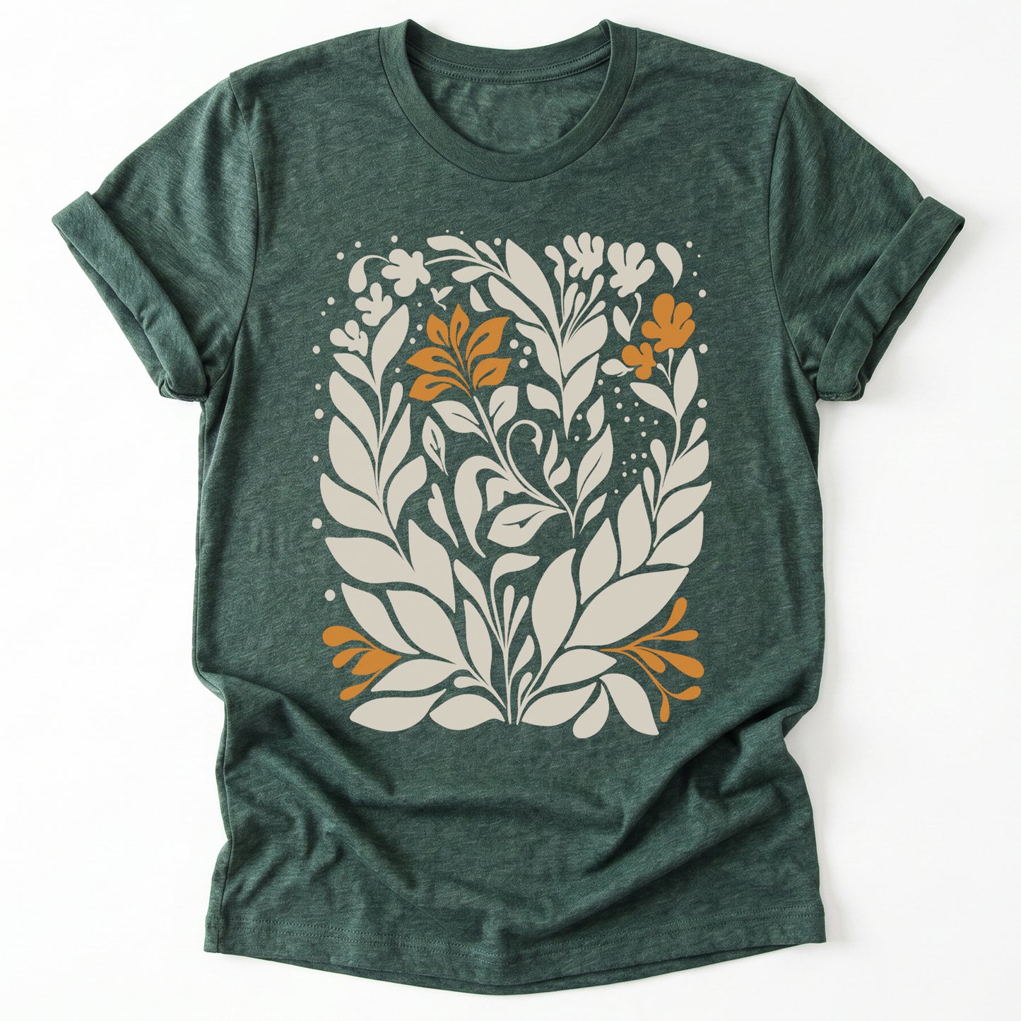 Boho Folk Floral Classic T-Shirt