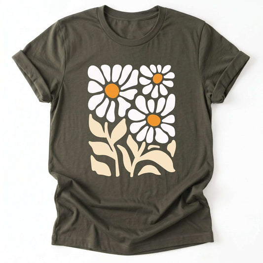 Matisse Flowers Classic T-Shirt - Army