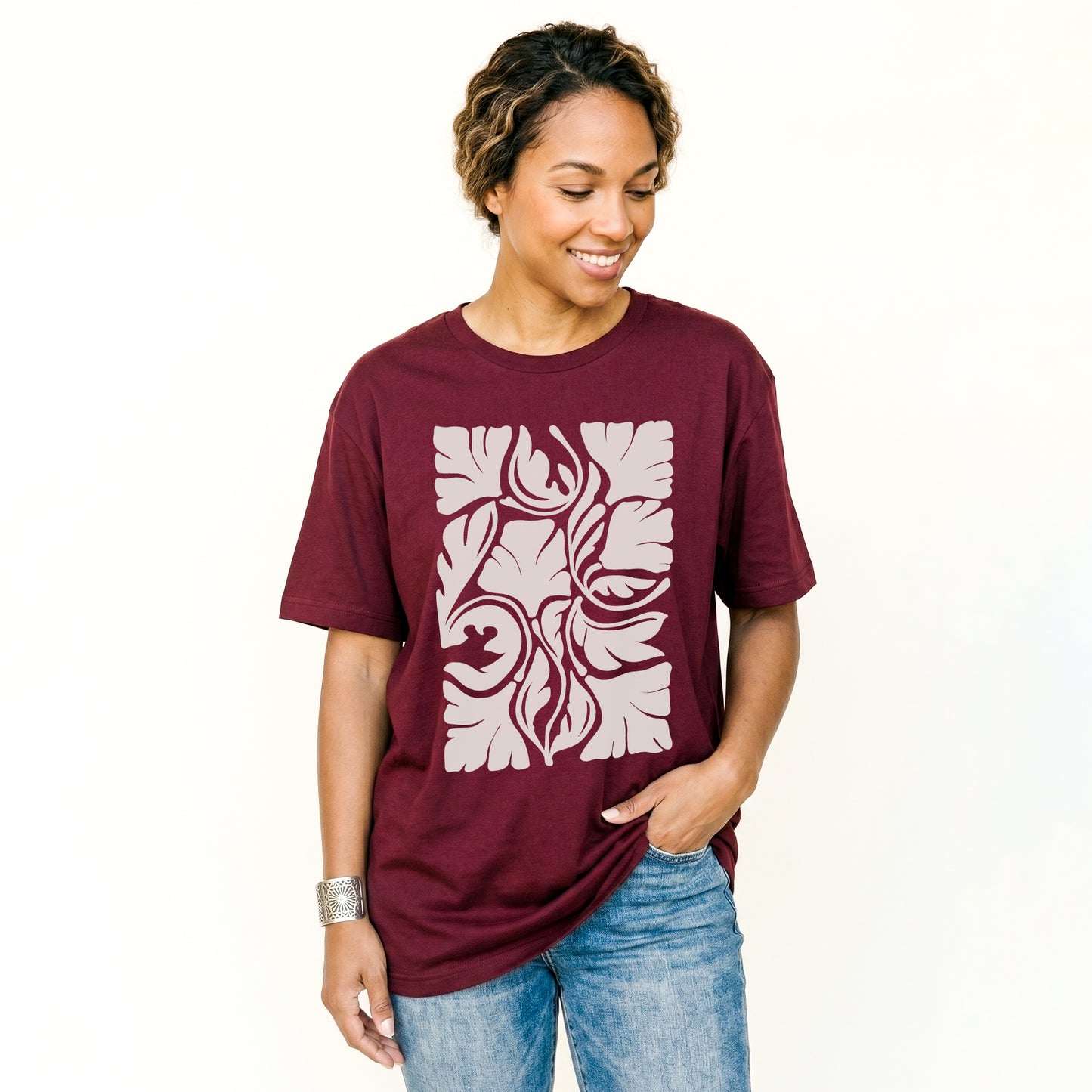 Abstract Flowers Classic T-Shirt