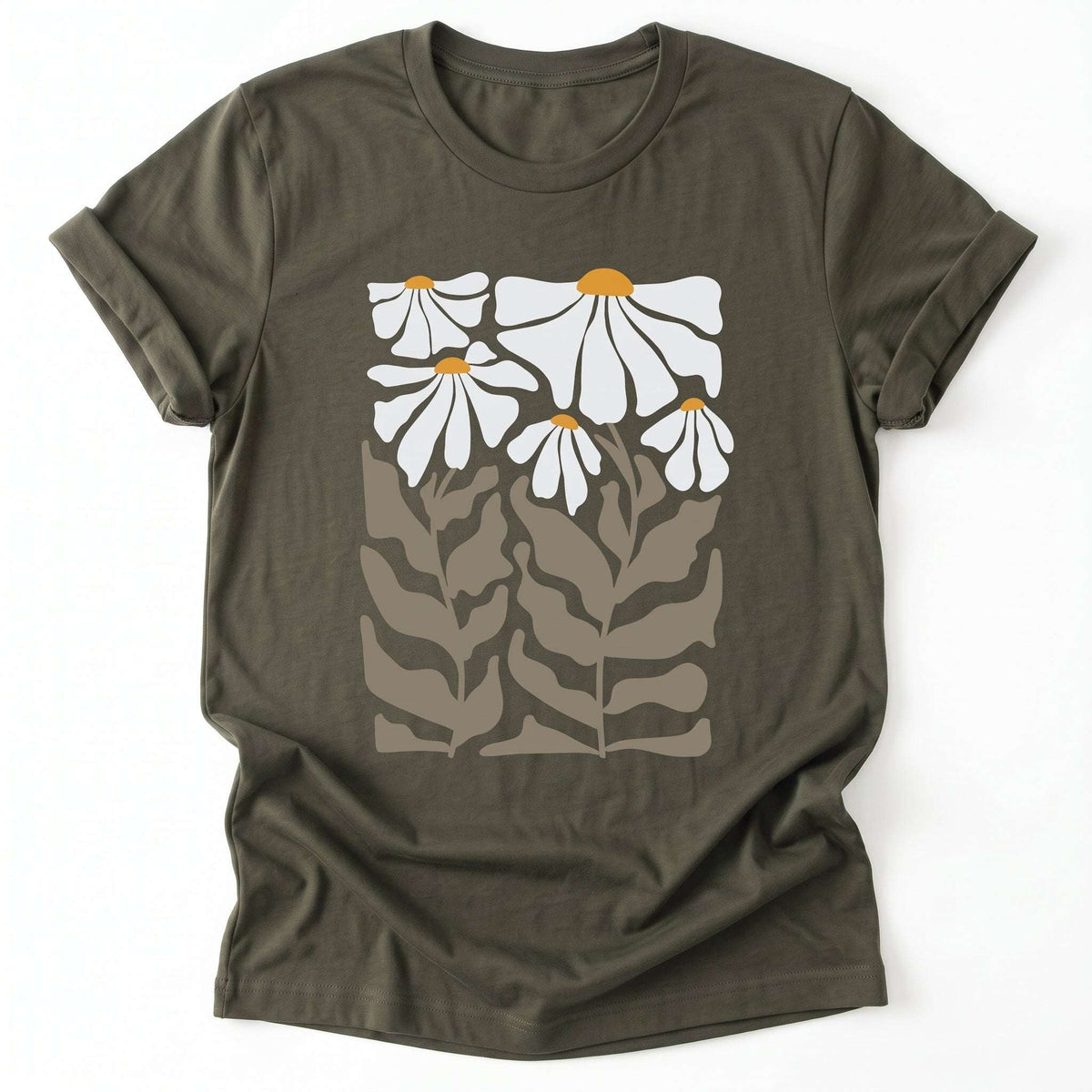 Boho Matisse Bloom Classic T-Shirt - Army