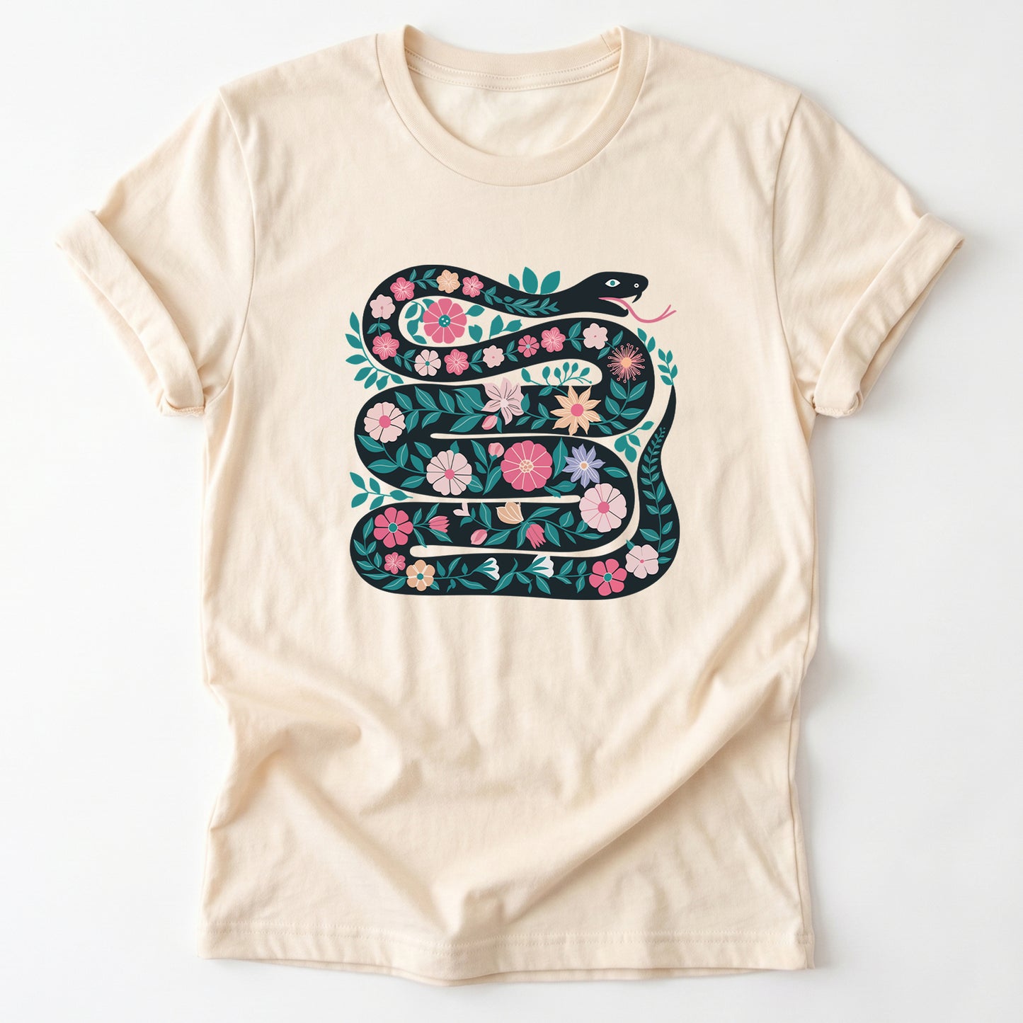 Floral Snake Classic T-Shirt