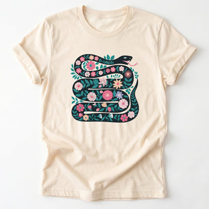Floral Snake Classic T-Shirt