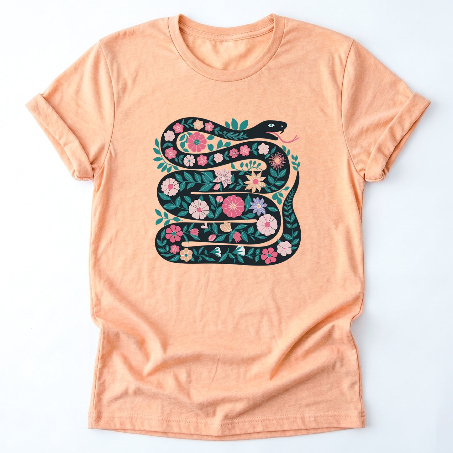 Floral Snake Classic T-Shirt
