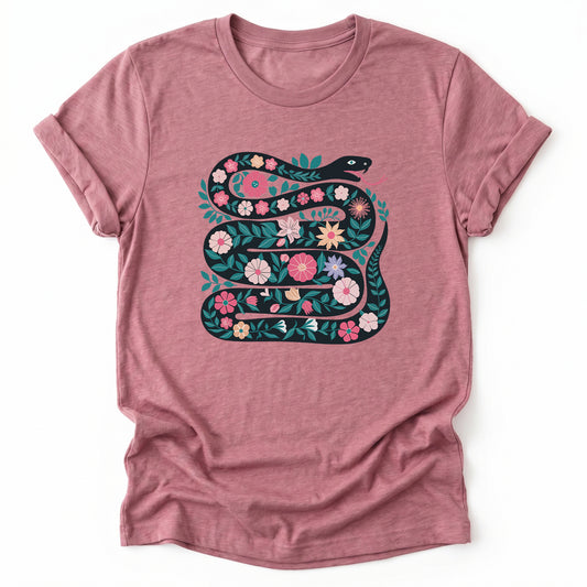 Floral Snake Classic T-Shirt