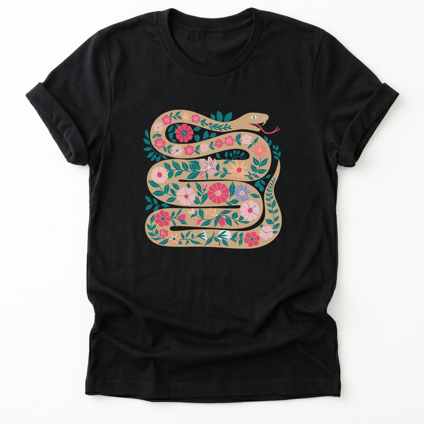 Floral Snake Classic T-Shirt