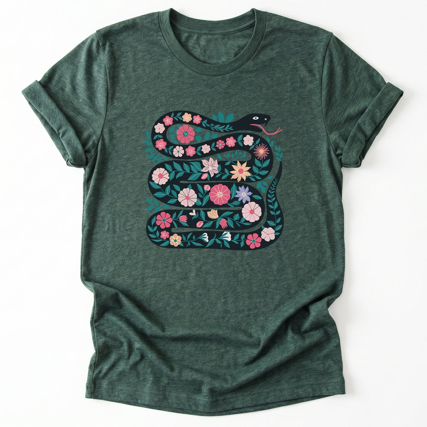 Floral Snake Classic T-Shirt