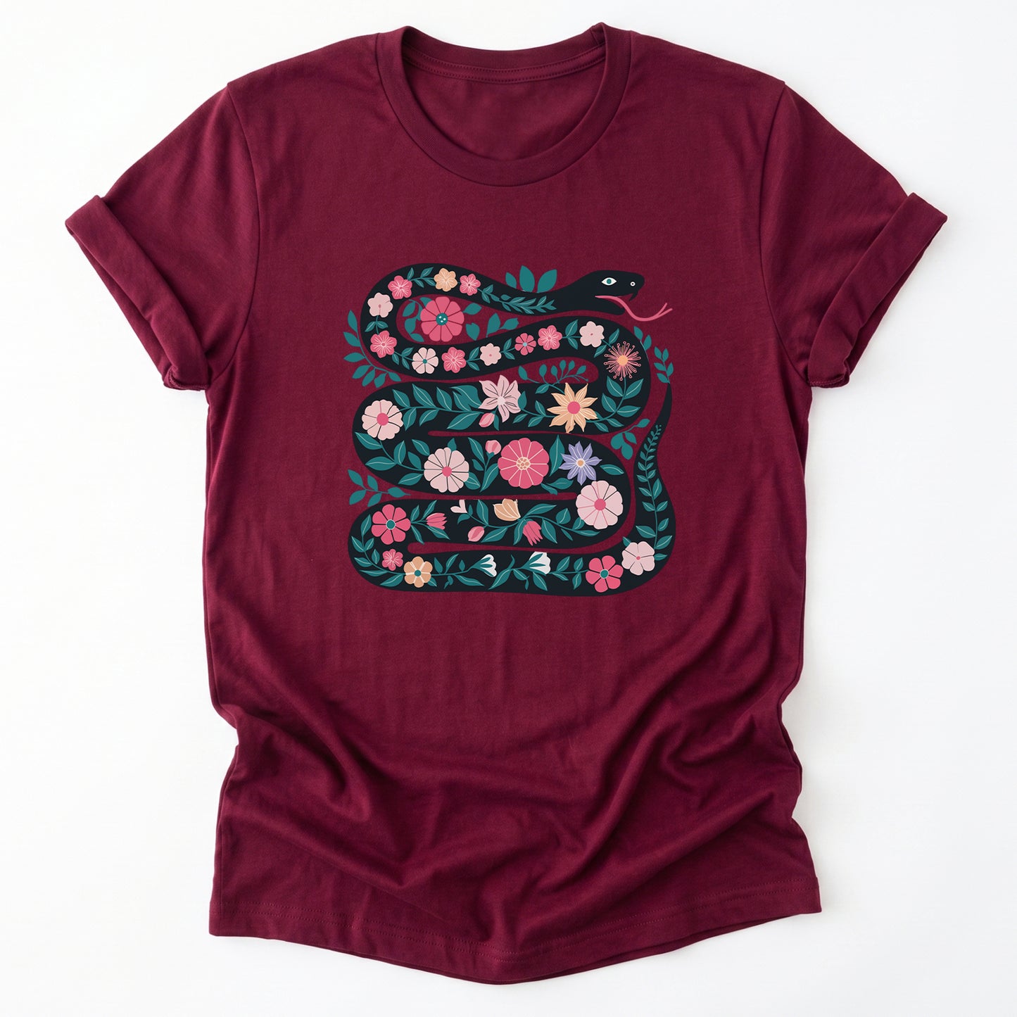 Floral Snake Classic T-Shirt