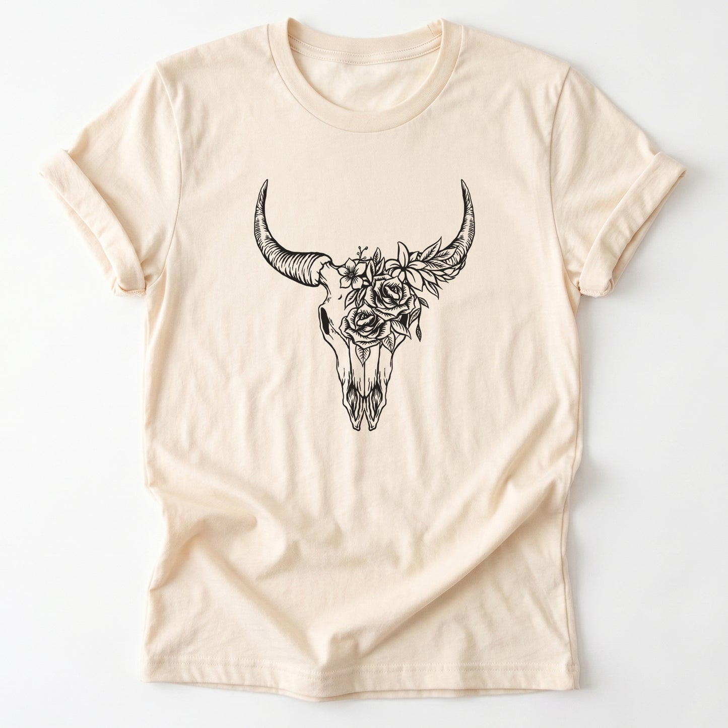 Boho Bull Skull Classic T-Shirt