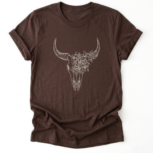 Boho Bull Skull Classic T-Shirt