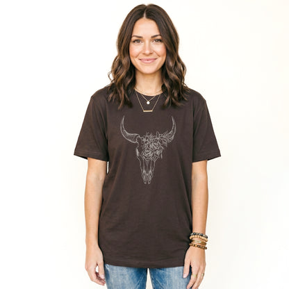 Boho Bull Skull Classic T-Shirt