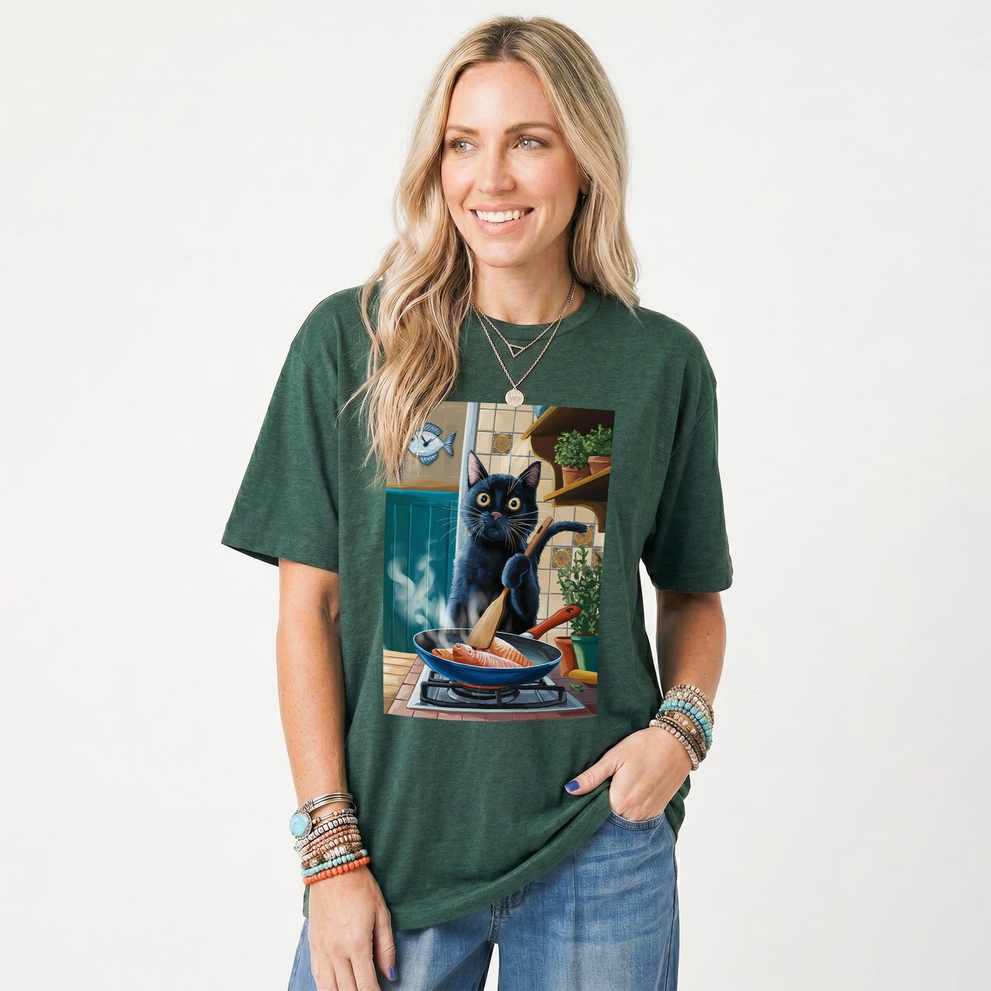 Cat Cooking Classic T-Shirt