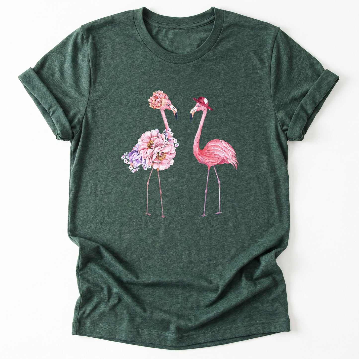 Floral Flamingo Classic T-Shirt
