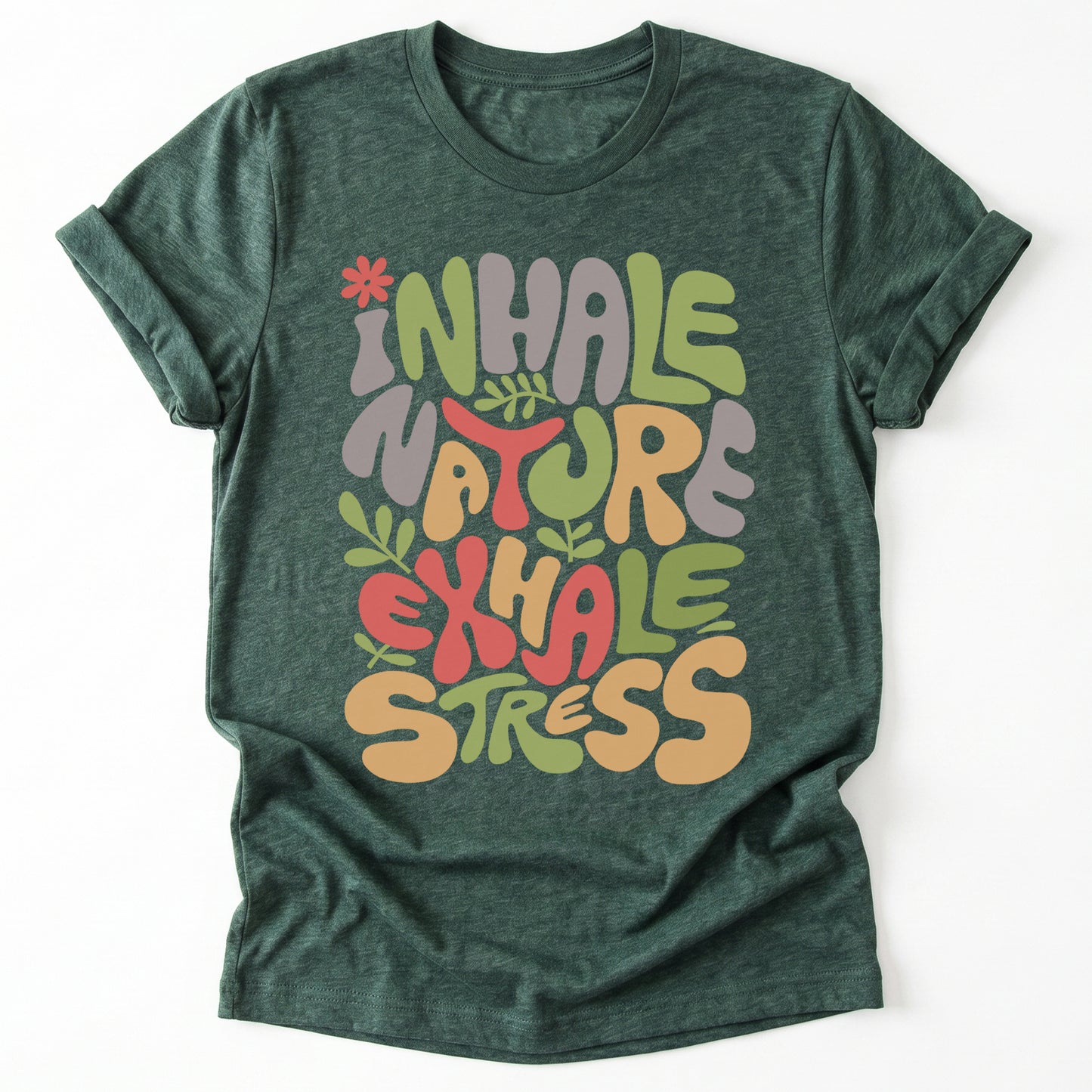 Inhale Nature Exhale Stress Classic T-Shirt
