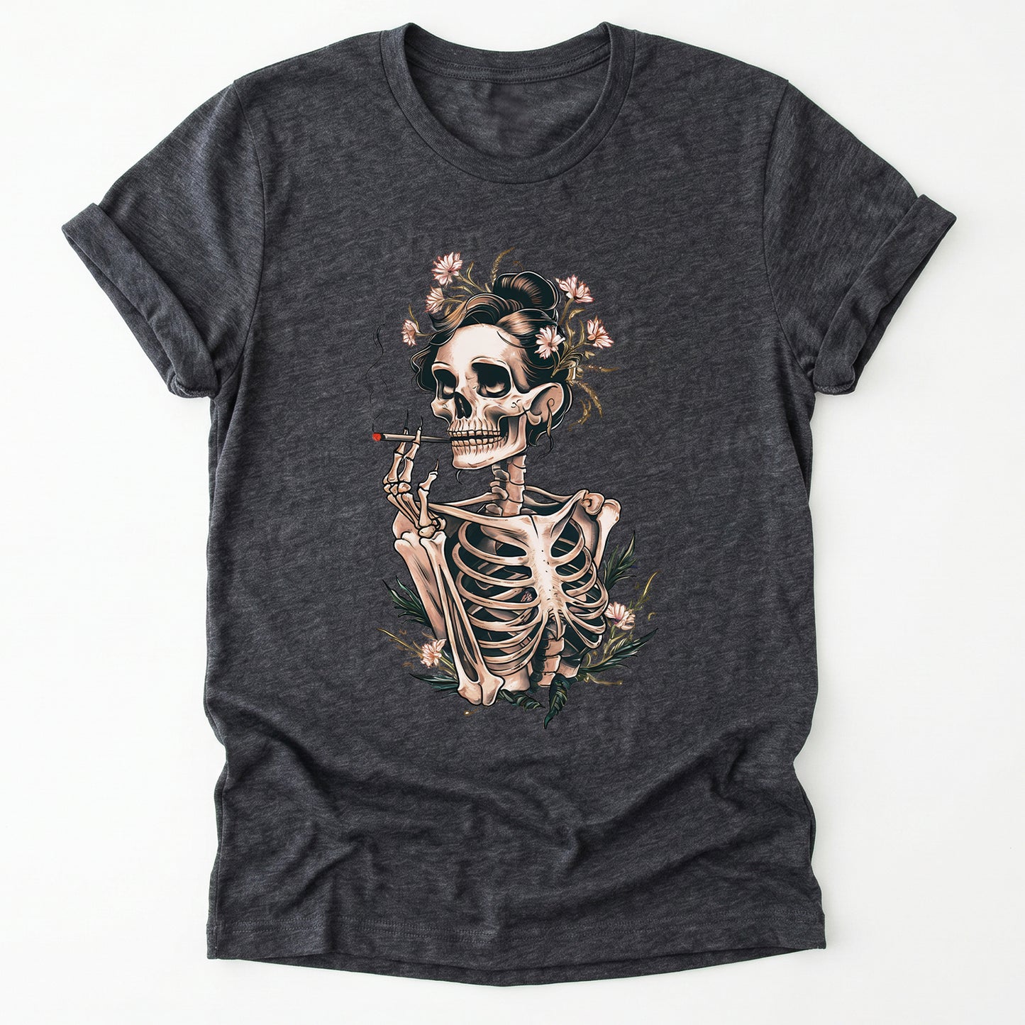 Sassy Skeleton Boho Floral Classic T-Shirt