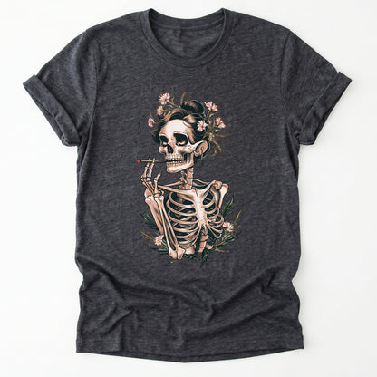 Sassy Skeleton Boho Floral Classic T-Shirt